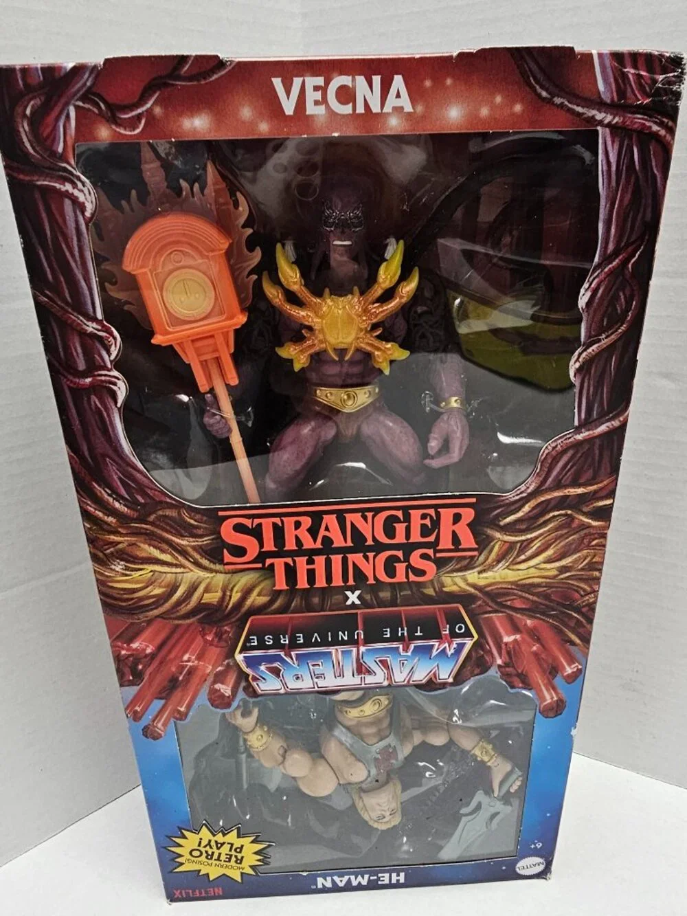 New Masters of the Universe Origins X Stranger Things Action 2 Pack He Man Vecna